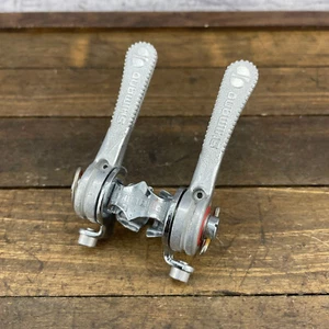 Vintage Shimano Shift Lever Set 25.4 mm NOS Down Tube Shifter Clamp On  Friction - Picture 1 of 11