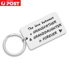 Grandfather Love Granddaughter Keychain Keyring Gift Men Birthday Christmas Xmas