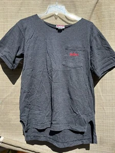 Marlboro schwarz gestreiftes Poloshirt Medium - Bild 1 von 6