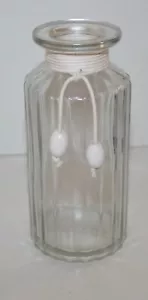 Pier 1 Imports Glass Ribbed Bottle Reed Diffuser White Rope Boho Fragrance - Picture 1 of 6