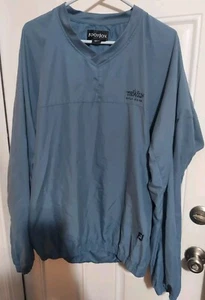FootJoy Jacke Herren XL Pullover Golf Langarm Windbreaker V-Ausschnitt blau - Bild 1 von 4