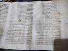 PURIM PARCHMENT ANCIENT SEFARDI  200 YR OLD ESTHER SCROLL SCRIBE BIBLE MEGILLAH