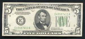FR. 1956-E 1934 $5 FRN FEDERAL RESERVE NOTE RICHMOND, VA GEM UNCIRCULATED - Picture 1 of 2
