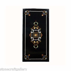 48" x 24" Marble Center Table Top Pietra Dura Handmade Work For Home & Gift - Picture 1 of 5