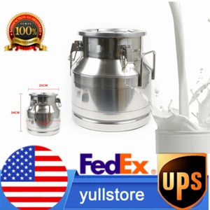 Lattina latte acciaio inox 20L 5 galloni secchio vino secchio tote brocca guarnizione conservazione riso - Foto 1 di 7