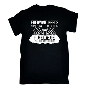 CAMISETA I Believe In Beer Booze Beber Camiseta Prenda para el torso Divertida regalo de cumpleaños - Imagen 1 de 9