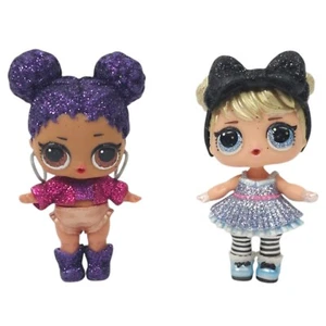 LOL Surprise Fashion Glam Glitter 3" Mini Dolls Curious QT Purple Queen Lot Of 2 - Picture 1 of 11