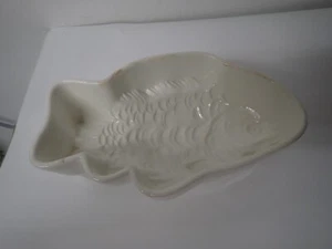 Antike Backform Kuchenform Puddingform Fisch Keramik von Max Rößler um 1920 - Bild 1 von 8