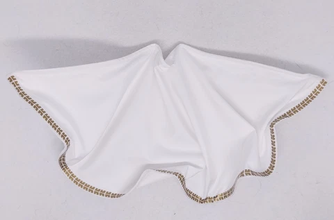 SU-MF-C-MVSZM: 1/12 Wired white cape with gold trim for McFarlane Movie Shazam Cover