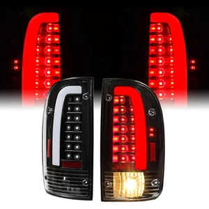 For Toyota Tacoma 1995-2000 LED Tube Tail Lights Tail Lamp LH+RH w/Bulb & Socket - Picture 1 of 16