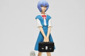 Neon Genesis Evangelion Rei Ayanami Figure School Uniform Anime Toy 8 in - Picture 1 of 12