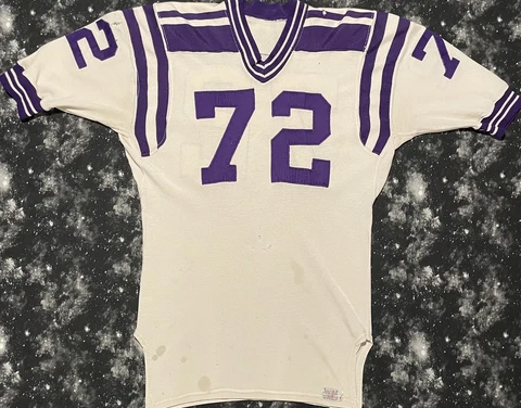 Vintage Sand Knit TCU Horned Frogs Football Jersey Cover