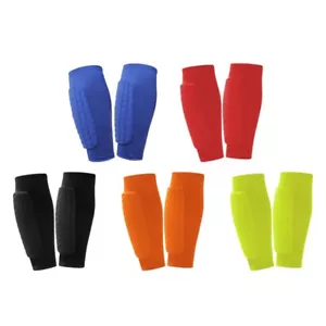 Soccer Shin Guards Shin Defender Fixed Legging Cover Calf Compression Sleeves - Picture 1 of 32