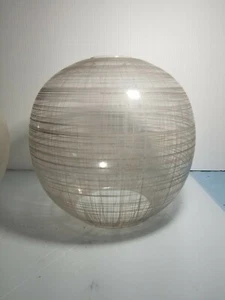MCM De Colección VIDRIO CORTADO Globo Esfera Sombra Luz Colgante Hollywood Regency Humeante - Imagen 1 de 8
