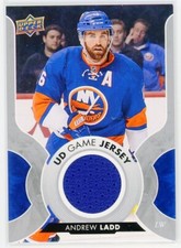 2017-18 Upper Deck Series 1 Hockey Andrew Ladd UD Game Jersey Relic #GJ-AL