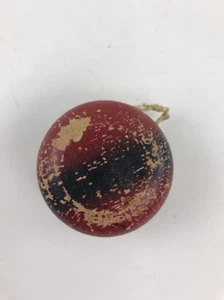 Vintage Holz SCHWARZ ROT Yo Yo YOYO ~ Original Saite Massivholz ohne Marke - Bild 1 von 2