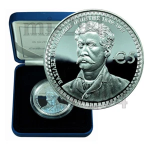 Moneda Chipre 5 Euros Plata Prueba Moneda 2017 Poeta V. Michaelides CoA + Caja 00376 - Imagen 1 de 5