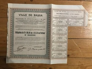 Emprunt VILLE DE BAHIA (BRESIL) (B2) - Picture 1 of 1