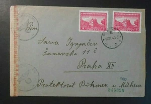 DEUTSCHLAND GERMANY REICH SERBIEN 1942 SERBIEN "Klöster" 3d x 2 Reisebrief - Bild 1 von 2