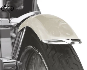 Chrome Fender Tip Trim For Harley Sportster XL883 1200 Softail FXST Super Glide - Picture 1 of 12