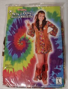KANGAROO LOVE "N" PEACE HIPPIE COSTUME COSTUME YOUTH LARGE 12-14 NIP - Picture 1 of 1