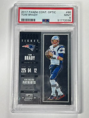 Boleto de temporada Tom Brady 2017 Contenders Optic #86 PSA 9 🏈🔥 Foto 1 de 2
