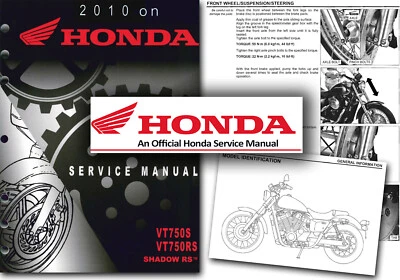 Honda VT750S Shadow Service Manual VT750RS Workshop Shop 2010 on FACTORY VT750 - Image 1 of 2
