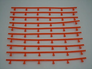 AURORA TOMY AFX 10 - 14" ORANGE GUARD RAILS W/ NO BAD POSTS ~ NM-MINT ~ CLEAN 2 - Picture 1 of 6