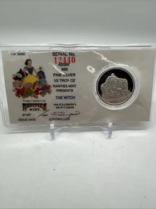 Walt Disney's Snow White 50th Anniversary "THE WITCH" 1/2 troy oz .999 Silver. - Picture 1 of 4
