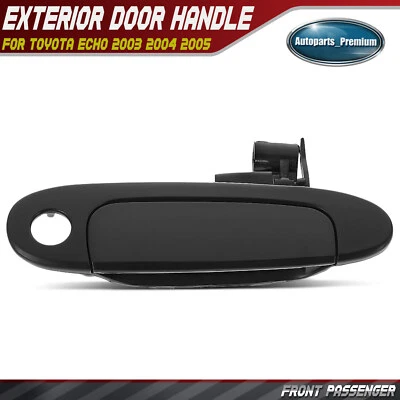 Manija de puerta exterior negra del lado del pasajero delantero para Toyota Echo 2003 2004 2005 Foto 1 de 4