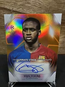 TOPPS UEFA CLUB COMPETITIONS 2022-23 YAYA TOURE /25 AUTO ORANGE ULTIMATE STAGE - Picture 1 of 4