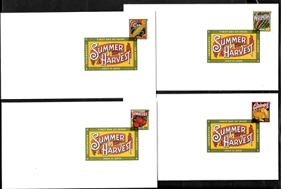 SUMMER HARVEST FOREVER STAMPS 2015 US 5004-5007 FOREVER STAMP DCP 1ST DAY COVERS - Image 1 of 2