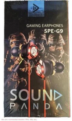 PANDA INTERNATIONAL CO., LTD. SOUND PANDA SPE-G9 Gaming Earbuds With Dual Microphone RED