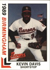 1989 Birmingham Barons Best #6 Kevin Davis - NM-MT