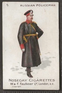 FAULKNER-POLICEMEN OF THE WORLD 1899 (NOSEGAY)-#04- RUSSIAN POLICEMAN - Picture 1 of 2