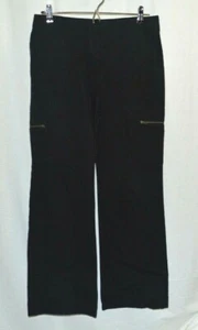 Jacob Brand Black Stretch Cargo Wide Leg Pants Womens Juniors Size 5/6 EUC - Picture 1 of 2