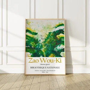 Zao Wou-Ki 1979 Exhibition Poster, no frame, Premium Matte Paper, no frame - Picture 1 of 4