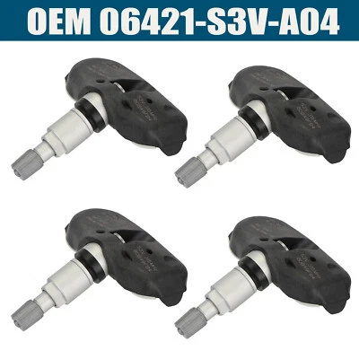Set of 4 Tire Pressure Sensors TPMS For 2005-2014 Honda Odyssey Acura TL MDX RL - Image 1 of 4