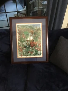 Poster stampa firmato e incorniciato "Gator Glory" 30x24 1984 di Paul Miller spedizione gratuita - Foto 1 di 16