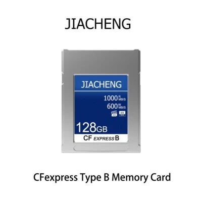 JIACHENG CFexpress Type B Memory Card 128GB For 4K Camera Fujifilm Canon Nikon - Image 1 of 4