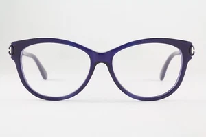 Auténticas gafas Tom Ford TF5287 092 55 mm azul marino mármol ojos de gato monturas Italia - Imagen 1 de 6
