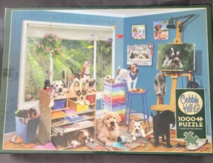 Brand New Sealed Cobble Hill Jigsaw Puzzle 1000 Pieces 'Studio Pups" - Picture 1 of 2