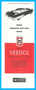 1951 Veedol Motor Oil print ad automotive maintenance lubricant - Picture 1 of 3