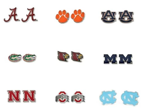 NCAA College Team Stud Earrings - Pick Your Team Cover