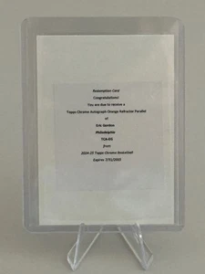 2024-25 Topps Chrome Autograph Orange Refractor Parallel Eric Gordon Redemption - Picture 1 of 2