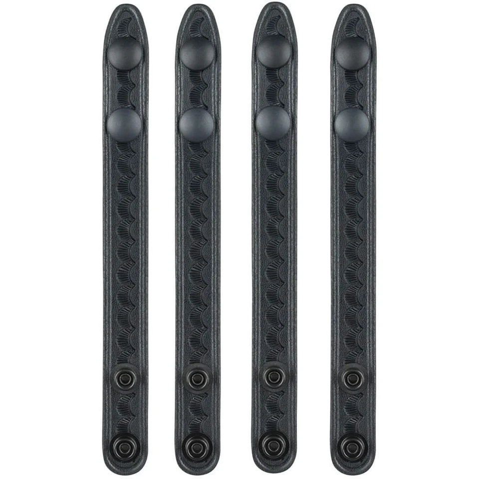 Safariland 65 Belt Keeper 2.25" Black Snap Basket Weave Black 4 Pack - 1101312 - Image 1 of 1