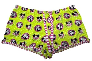 Disney Parks Mickey Mouse Lounge Sleep Shorts (Women’s XL) Yellow Drawstring - Picture 1 of 5