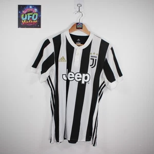 Camiseta de fútbol local Juventus 2017-2018 mediana Higuaín 9 Adidas Camicia a rayas - Imagen 1 de 11