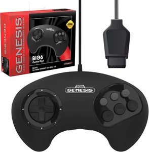 BIG6 Controller Pad für Sega Genesis - Original Port - Schwarz - Bild 1 von 6