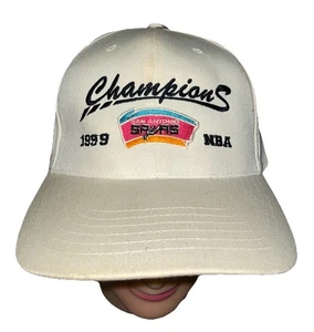 Vintage 90s San Antonio Spurs 1999 NBA Champions Hat Snapback Flaws Stains - Bild 1 von 10